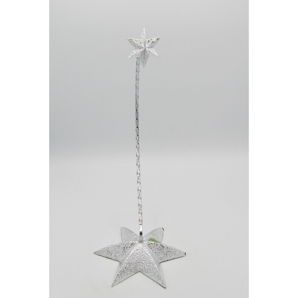 2003 WATERFORD Silver Plated Star Christmas Ornament Stand Hanger 142173